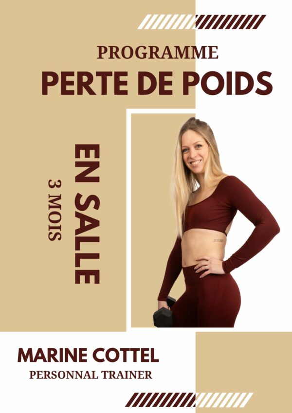 Programme Perte de poids pour la salle dec sport